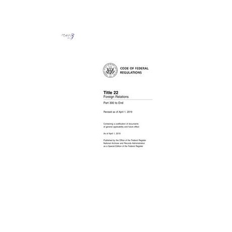 CFR 22CFR 300-END