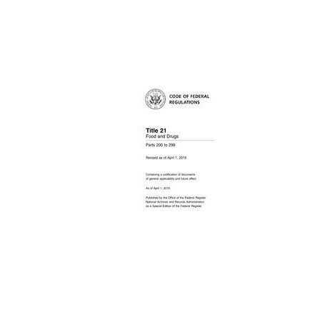 CFR 21CFR 200-299