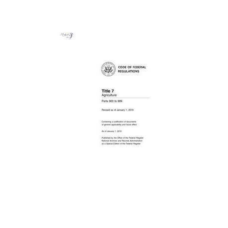 CFR 7CFR 900-999
