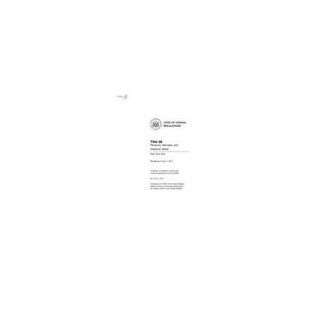 CFR 38CFR 18-END