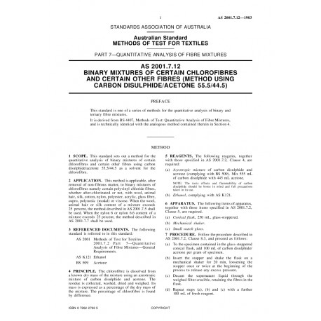AS 2001.7.12-1983 [ Superseded ]