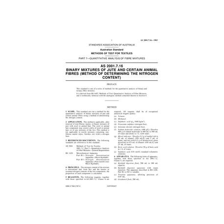 AS 2001.7.16-1983 [ Superseded ]