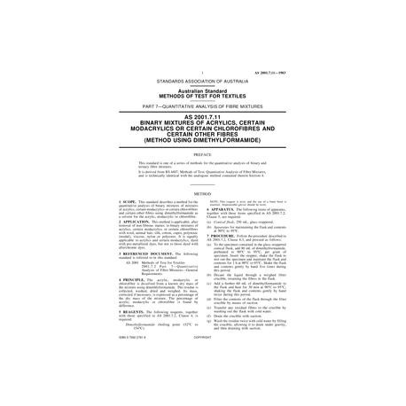 AS 2001.7.11-1983 [ Superseded ]