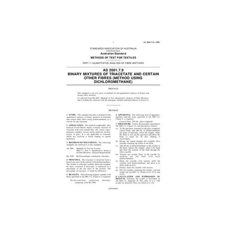 AS 2001.7.9-1983 [ Superseded ]