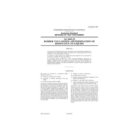 AS 1683.23-1983 [ Superseded ]