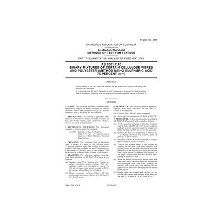 AS 2001.7.10-1983 [ Superseded ]