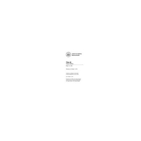 CFR 45CFR 1-199