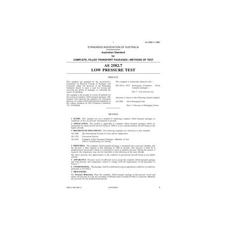 AS 2582.7-1983 [ Superseded ]