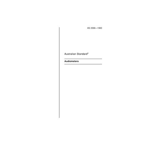 AS 2586-1983 [ Superseded ]
