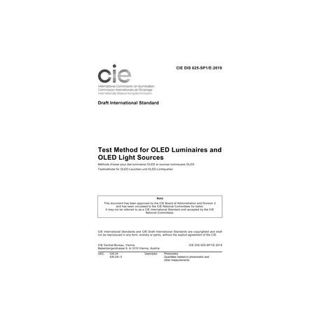 CIE DIS 025-SP1/E:2019