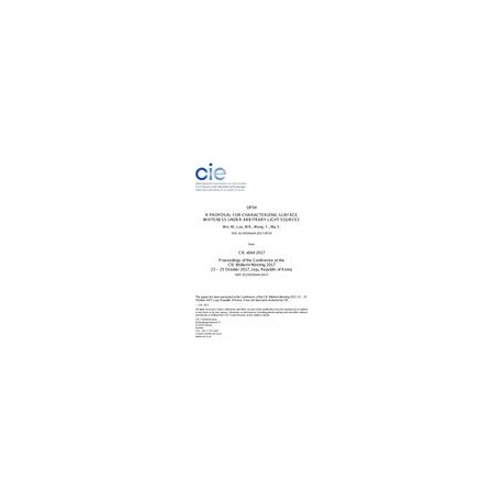A PROPOSAL FOR CHARACTERIZING SURFACE WHITENESS UNDER ARBITRARY LIGHT SOURCES (OP04, 38-46)