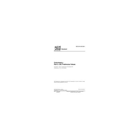 CIE S 014-3/E:2011 (ISO 11664-3:2012)