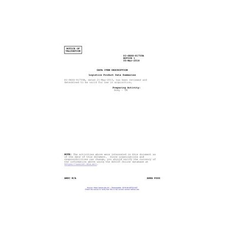 DID DI-SESS-81759A Notice 1 - Validation 1