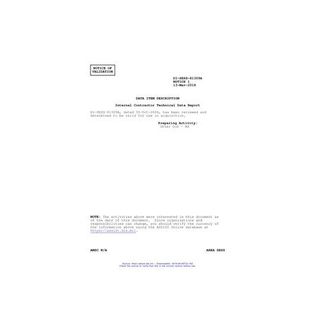 DID DI-SESS-81309A Notice 1 - Validation 1