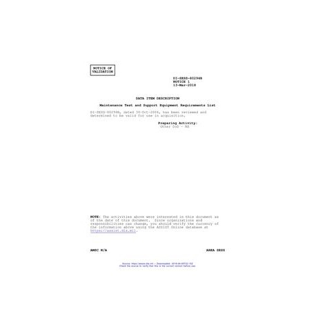DID DI-SESS-80294B Notice 1 - Validation 1