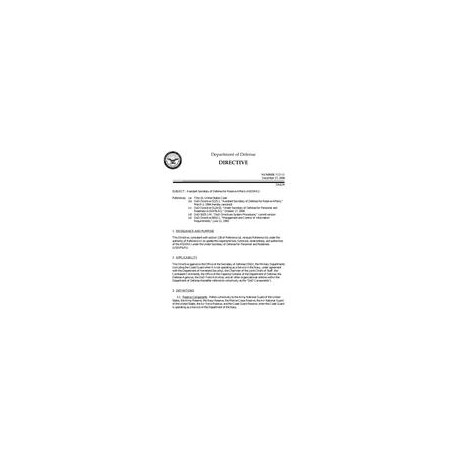DOD DODD-5125.01