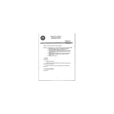 DOD DODI-1315.18