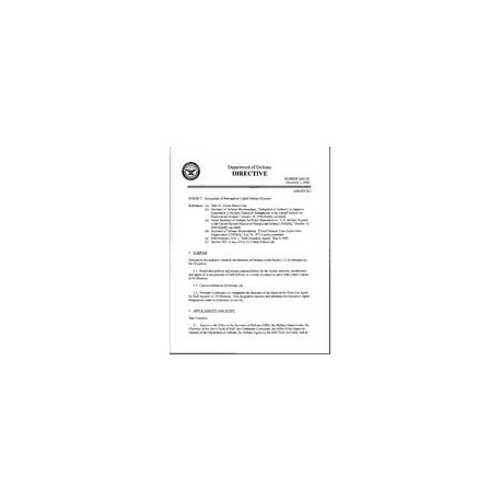 DOD DODD-2065.1E