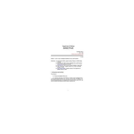 DOD DODD-5505.1