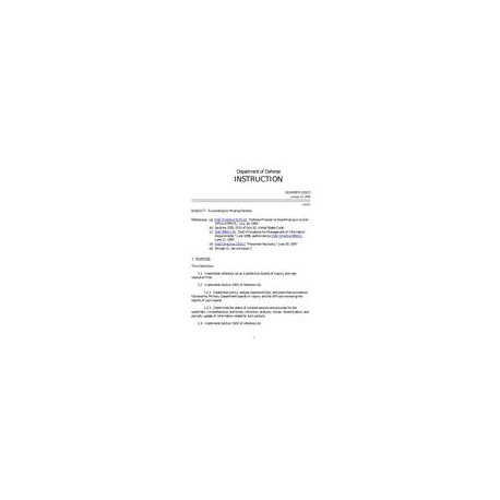 DOD DODI-2310.5