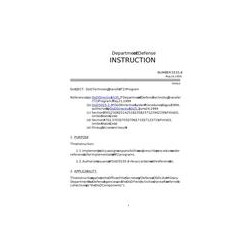 DOD DODI-5535.8