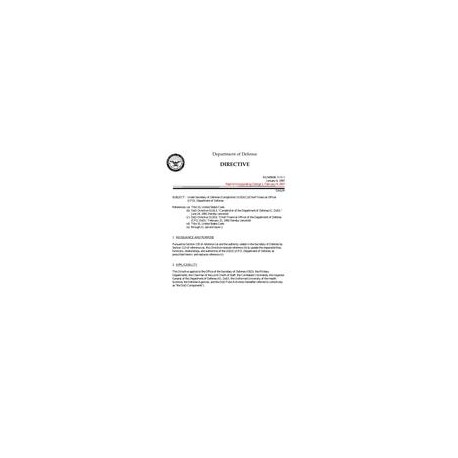 DOD DODD-5118.3