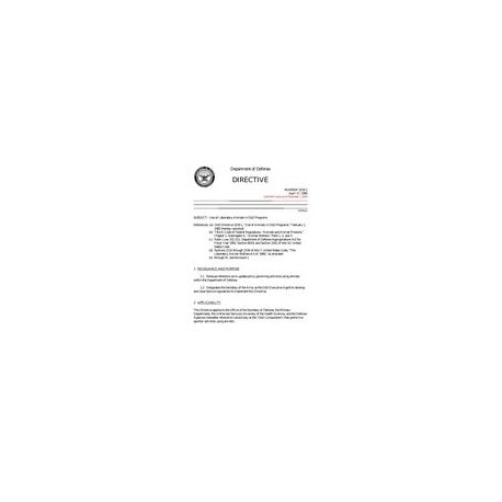 DOD DODD-3216.1