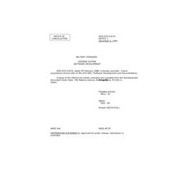 DOD DOD-STD-2167A Notice 1 - Cancellation