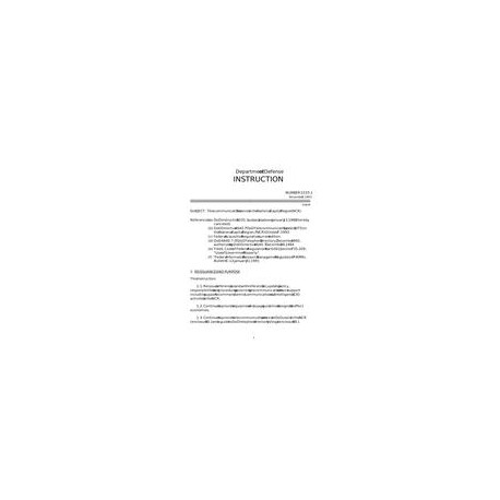 DOD DODI-5335.1