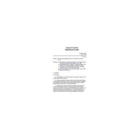 DOD DODI-1402.5
