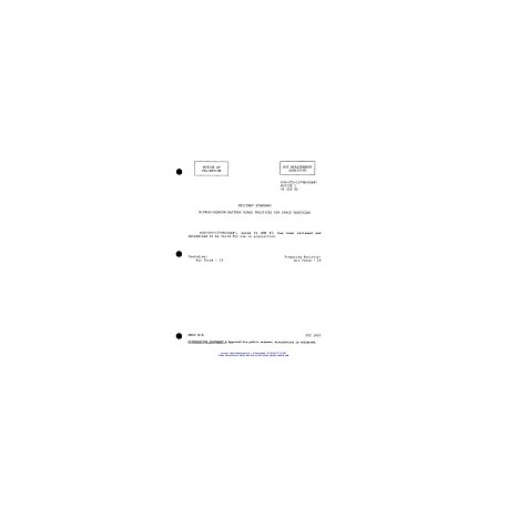 DOD DOD-STD-1578B Notice 1 - Validation