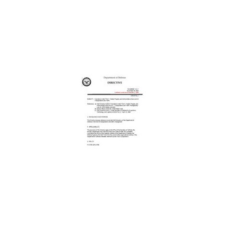 DOD DODD-5126.9