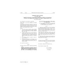 EEC 2001/6/EC