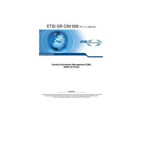 ETSI GR CIM 008