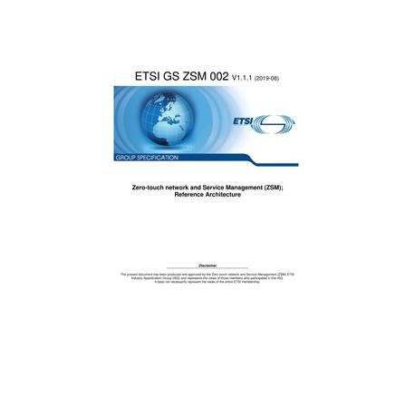 ETSI GS ZSM 002
