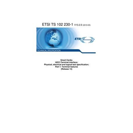ETSI TS 102 230-1