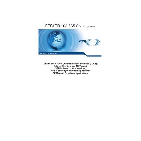 ETSI TR 103 565-2