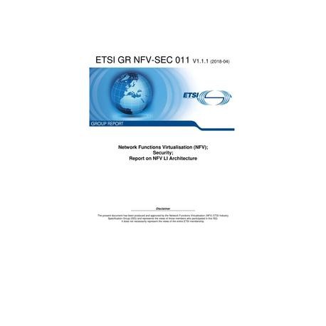 ETSI GR NFV-SEC 011