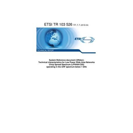 ETSI TR 103 526