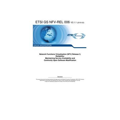ETSI GS NFV-REL 006