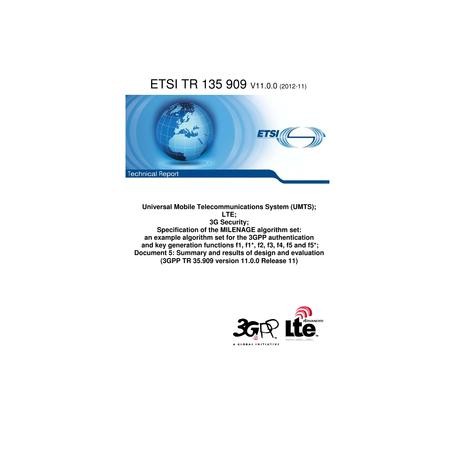 ETSI TR 135 909