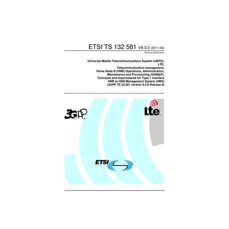 ETSI TS 132 581