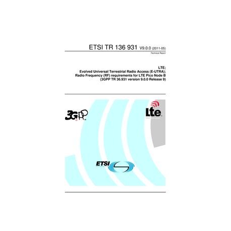 ETSI TR 136 931