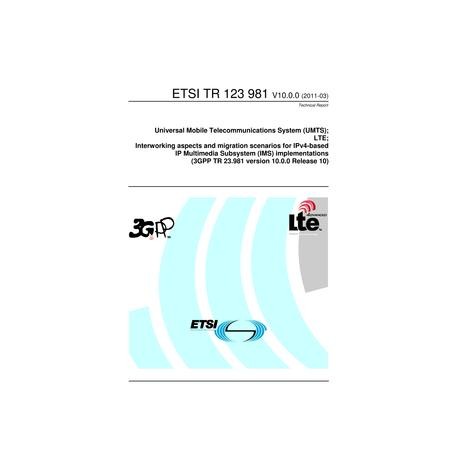 ETSI TR 123 981