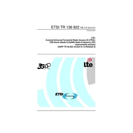 ETSI TR 136 922