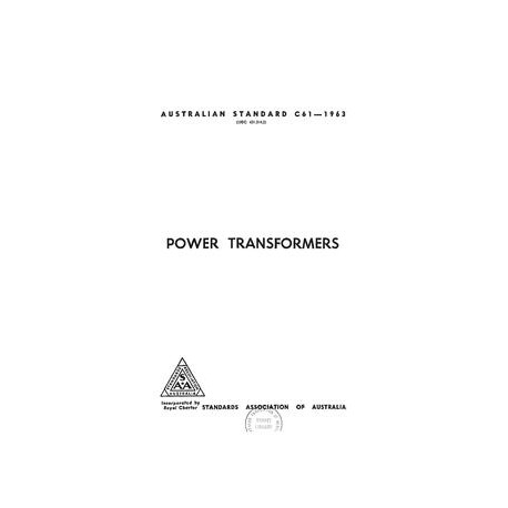 AS C61-1963 [ Superseded ]