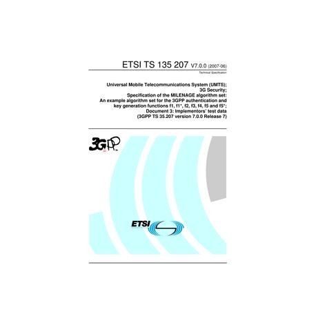 ETSI TS 135 207
