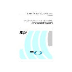 ETSI TR 125 922