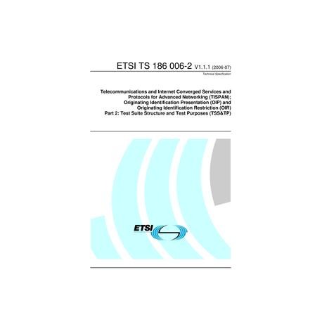ETSI TS 186 006-2