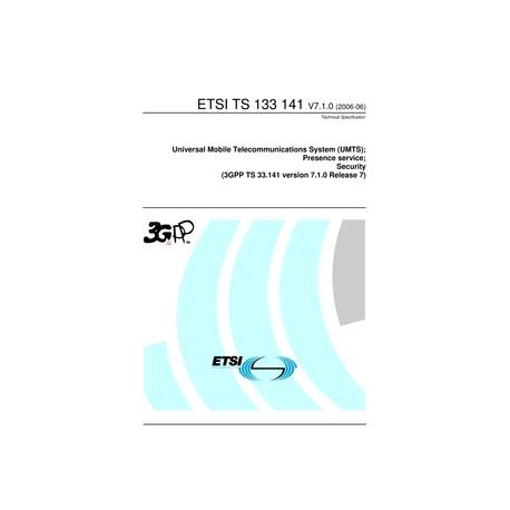 ETSI TS 133 141
